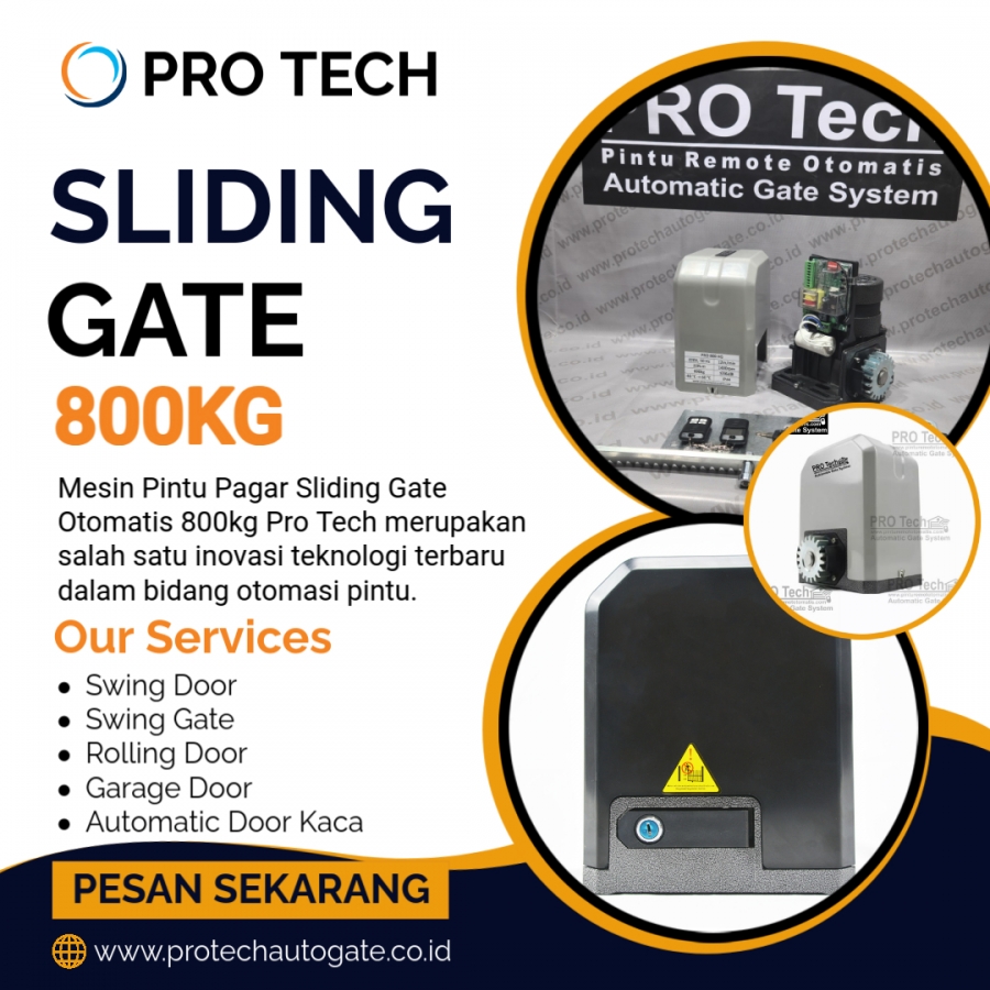 Mesin Pintu Pagar Sliding Gate Otomatis 800KG Pro Tech Autogate Mesin Pintu Pagar Sliding Gate Otomatis 800KG Pro Tech Autogate